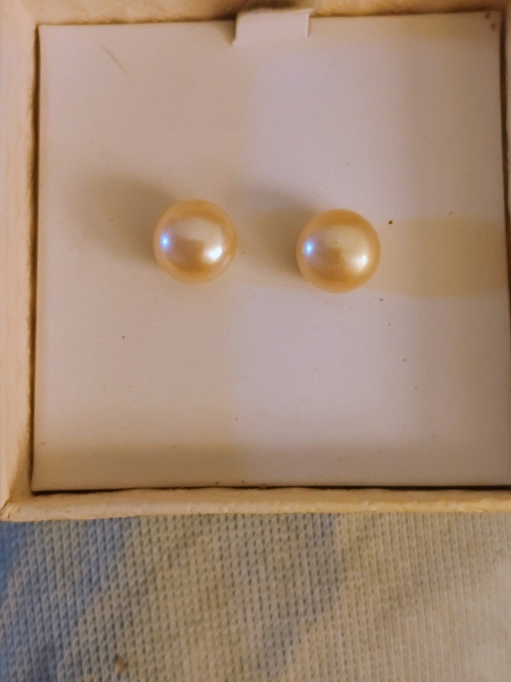 Honora Classic Cream Real Pearl Stud Earrings - Timeless Women’s Jewelry - Picture 2 of 5
